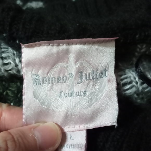 Open Front Romero & Juliet Couture Cardigan Sweater Sz Large - Picture 6 of 7